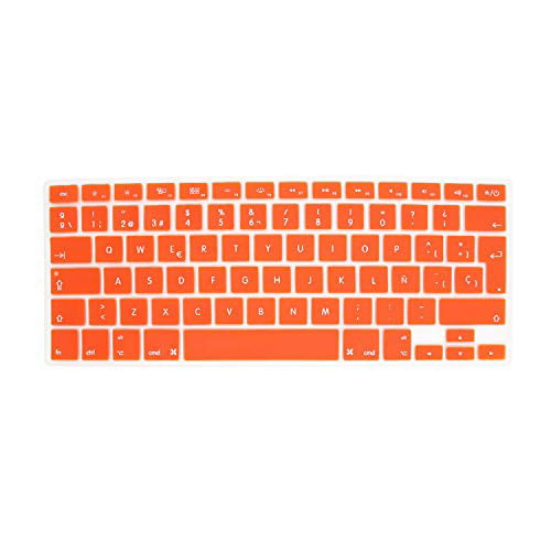 Spanish Silicone Keyboard Cover Stickers Protector Skin for MacBook Air Pro Retina 13 15 17 European Version 